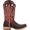 Durango Western Boot, 8.5 M, Leather, 13 in H, Nicotine/Burnt Sienna DDB0464 - alternate 3